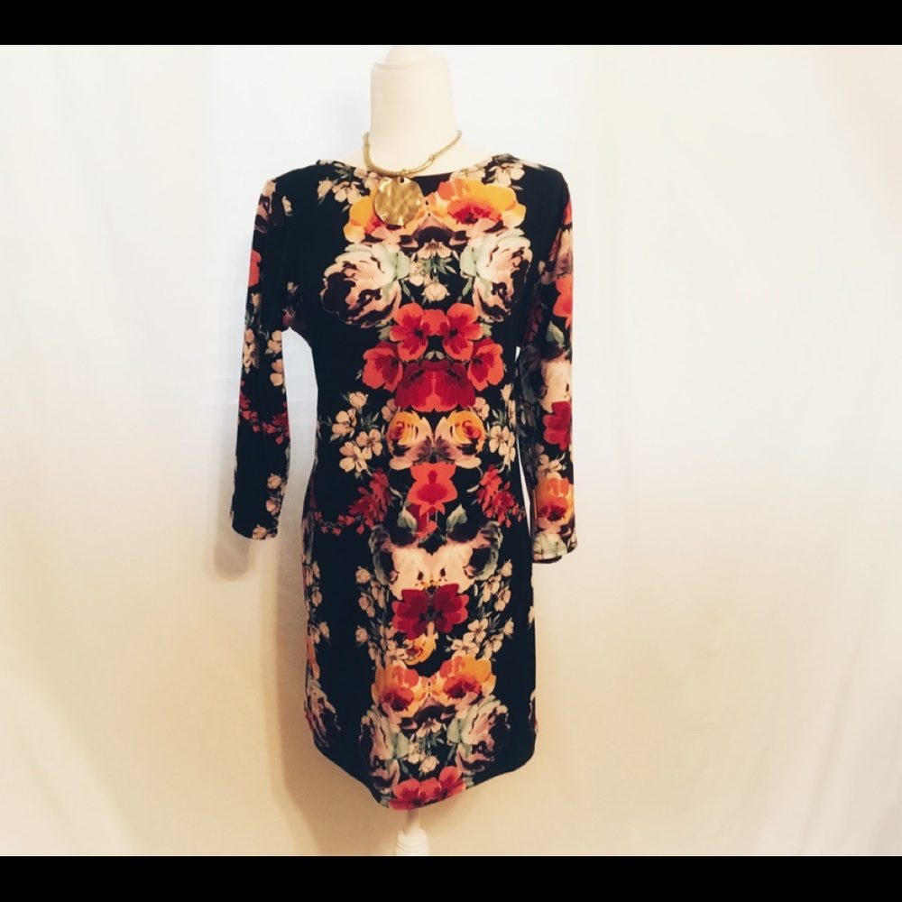 Wallis of England floral long sleeve dress